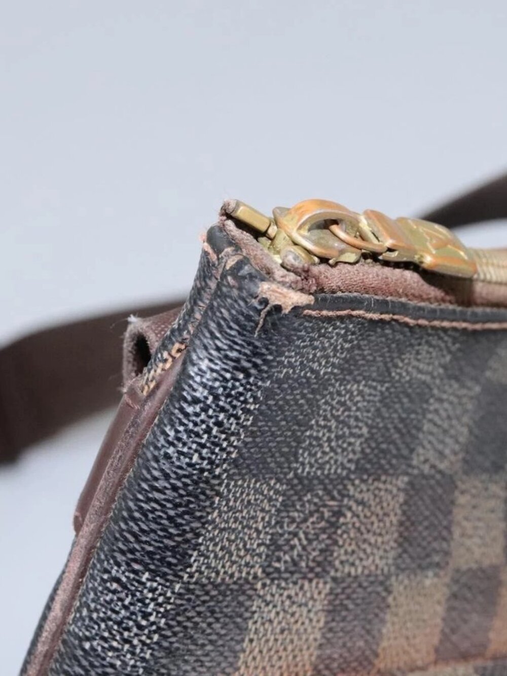 LOUIS VUITTON Damier Ebene Pochette Merwiel Shoulder Bag N51127 LV Auth nb153 - Picture 11 of 16